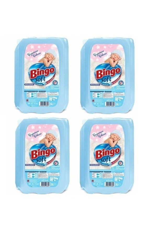 BİNGO Soft Kuzumun Kokusu Yumuşatıcı  5 Lt X 4 Adet ürün görseli 1