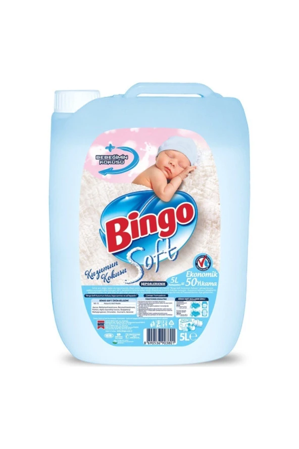 BİNGO Soft 5Lt Kuzumun Kokusu 4 Adet - Resim 2