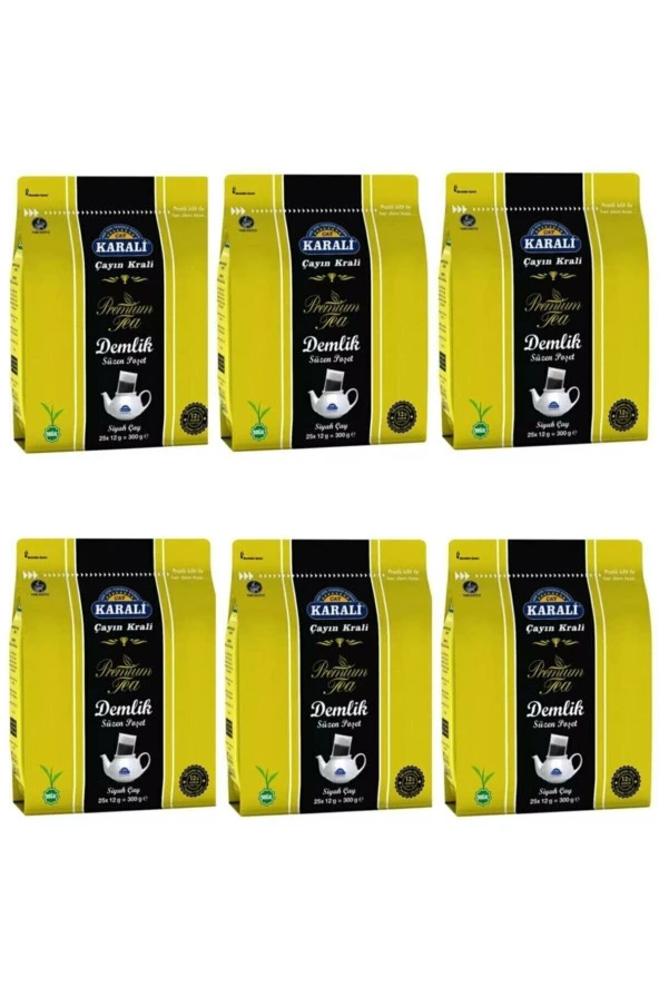 KARALİ ÇAY Karali Premium Demlik 300 Gr X 6 Paket ürün görseli 1