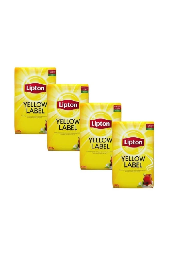 LİPTON Yellow Label Dökme Çay 1000 Gr X 4 Paket = 4 Kg 86906390003152 ürün görseli 1