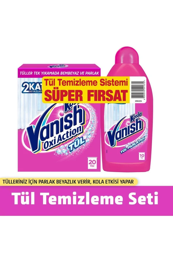 VANİSH Kosla Tül Temizleyici Toz 450 Gr Parlatıcı ürün görseli 1