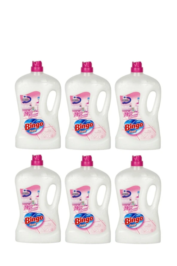 BİNGO Fresh Yüzey Temizleyici Mutlu Yuvam 2.5Lt X 6 Adet ürün görseli 1