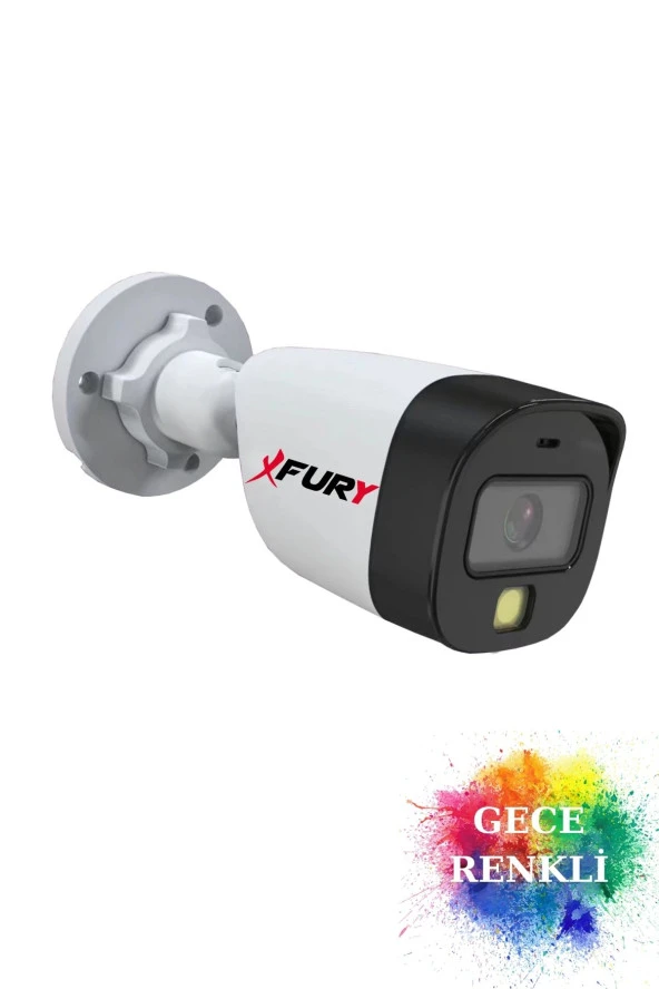 FURY Gece Renkli - 5mp Lens 1080p Full HD Ahd Güvenlik Kamerası Ultra Led Renkli Gece Görüş ürün görseli 1