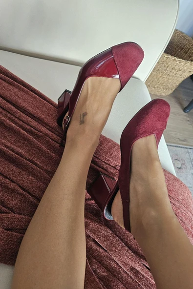 10 1010 Topukla Kadın 6 cm Topuklu Loafer Günlük Ayakkabı ürün görseli 1