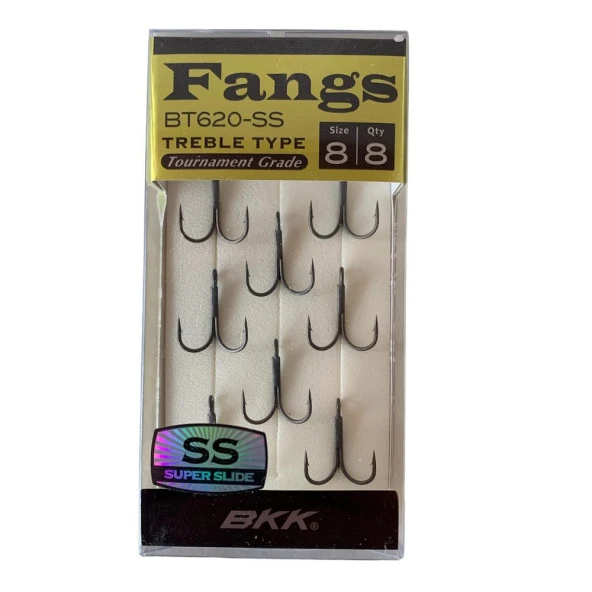 BKK Spear-20 SS Üçlü İğne 8'li Paket No:8 ürün görseli 1