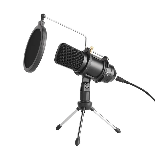 Jwin MIC-300 Stand ve POP Filtreli Profesyonel Youtuber Mikrofonu ürün görseli 1