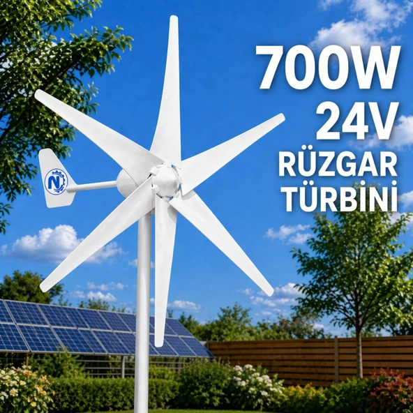Nepasun 700W-24v Rüzgar Türbini + Şarz Kontrol Cihazı ürün görseli 1