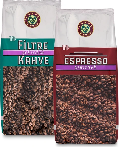 Kahve Dünyası Çekirdek Filtre Kahve ve Espresso 1 kg ürün görseli 1