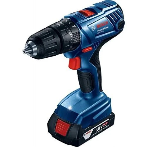 Bosch Professional GSB 180-LI 18 Volt 2.0 Ah Çift Akülü Darbeli Delme/Vidalama ürün görseli 1
