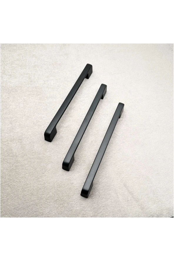 Arel Mat Siyah Tv Ünitesi Vestiyer Yatak Odası Mutfak Dolap Çekmece Kulpu 128 Mm (12,8 Cm) 5 Adet ürün görseli 1