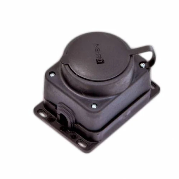 NE-AD 4003 KAUÇUKLU DUVAR PRİZ 1*16 A ürün görseli 1