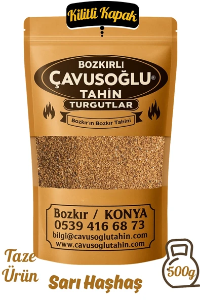 Bozkırlı Çavuşoğlu Sarı Haşhaş 500g ürün görseli 1