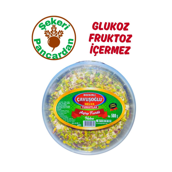 Bozkırlı Çavuşoğlu Antep Fıstıklı Helva 500g ürün görseli 1
