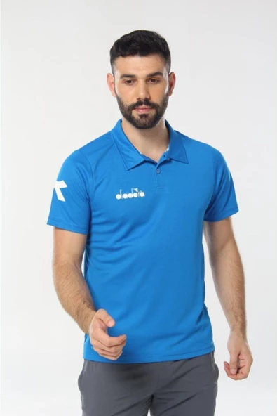 Diadora Nacce Mavi Polo Yakalı T-Shirt  -  1TSR06-Mavi ürün görseli 1