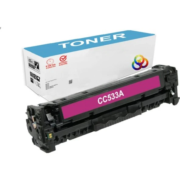 PlusPrint Hp 304A - CC532A - Hp Colorlaserjet CP2025DN Kırımızı Uyumlu Muadil Toner ürün görseli 1