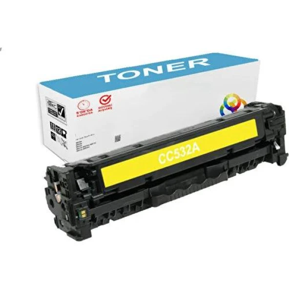 PlusPrint Hp 304A - CC533A - Hp Colorlaserjet CP2025N Sarı Uyumlu Muadil Toner ürün görseli 1