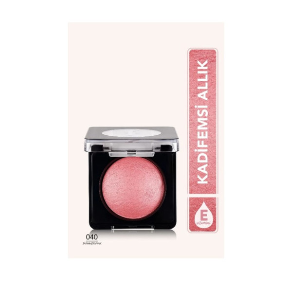 Flormar Baked Blush-On Allık 040 Shimmer Pink ürün görseli 1