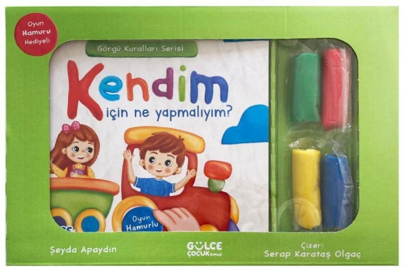 Kendim İçin Ne Yapmalıyım Görgü Kuralları Serisi Oyun Hamurlu Kitap Seti ürün görseli 1