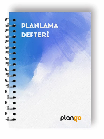 Mavi Suluboya Günlük Planlayıcı Defter - Daily Planner - Ders Çalışma  - Planlama Defteri ürün görseli 1