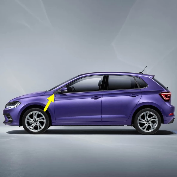 VW Polo 2022-2025 Sol Dış Ayna Önündeki Üçgen Plastik 2G0853273A ürün görseli 1