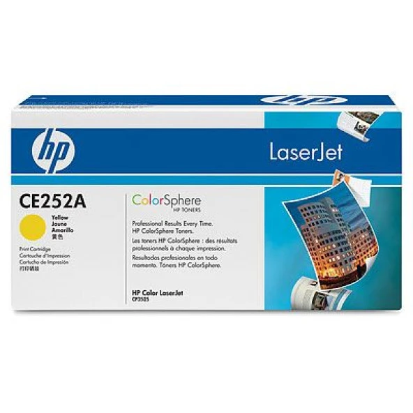 HP 504A Yellow Sarı 7.000 Sayfa Toner CE252A ürün görseli 1