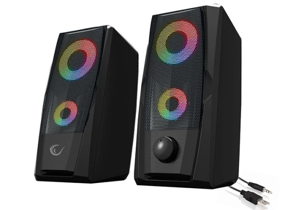 Rampage RMS-X9 2.0 RGB Işıklı Multimedia 5V 30dB Gaming Oyuncu Speaker ürün görseli 1