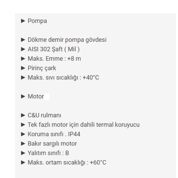 Micro Vortex Su Pompası - DKm60-1 - Resim 3