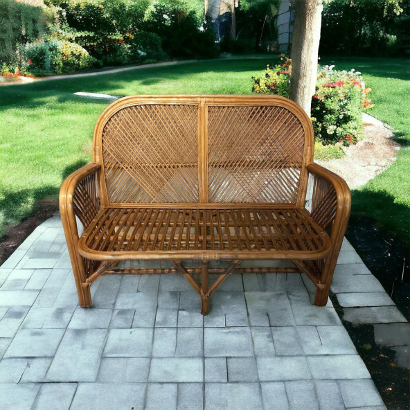 Bambu Polarma 2 li kanepe  125 CM - Resim 2