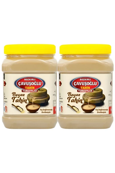 Bozkırlı Çavuşoğlu Tek Kavrulmuş Beyaz Bozkır Tahini 930g x 2 (Taze Çekim) ürün görseli 1
