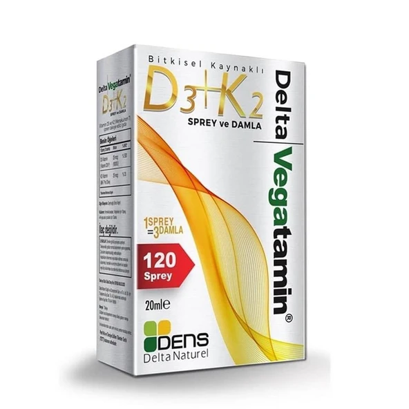 Delta Vegatamin Vegan D3+k2 Sprey - Damla 20ml ürün görseli 1