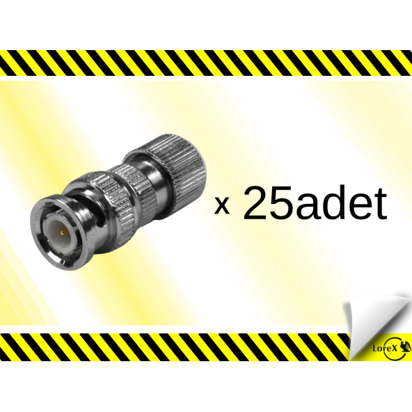LOREX LR-BNC25 Bnc Konnektör (25adet) ürün görseli 1