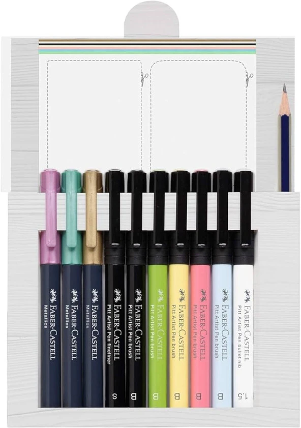 Faber-Castell 267103 Pitt Artist Pen el yazısı seti, 12 parça ürün görseli 1