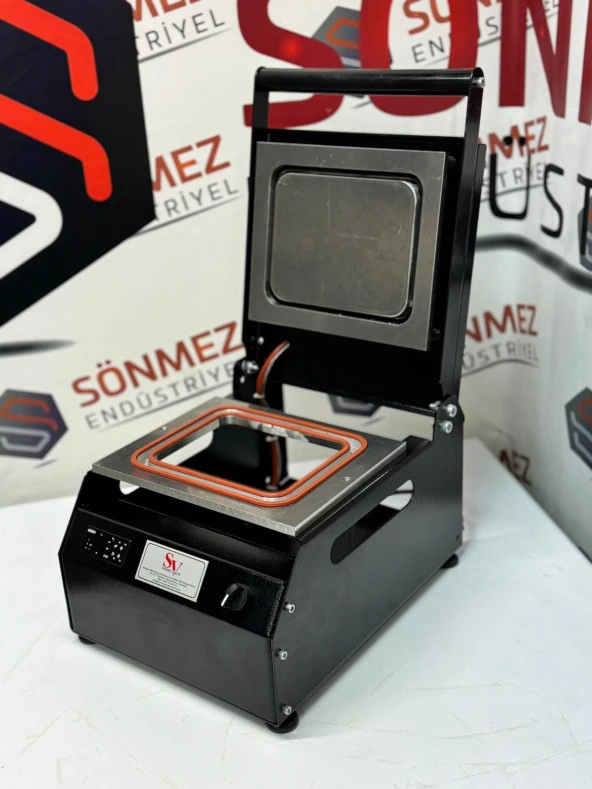 Sönmez SV 350 Manuel Tekli Kase Tabak Kapatma Makinesi Black ürün görseli 1