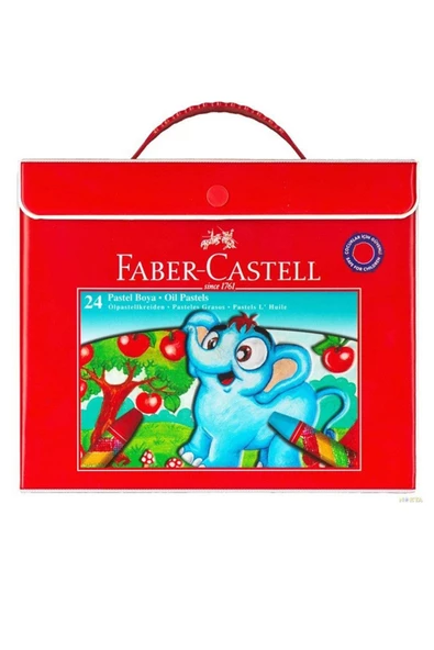 24 RENK ÇANTALI PASTEL BOYA ürün görseli 1