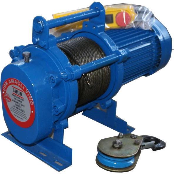 Shun Elektrikli Vinç 1 Ton Profesyonel 50mt 220v - 7486013 ürün görseli 1