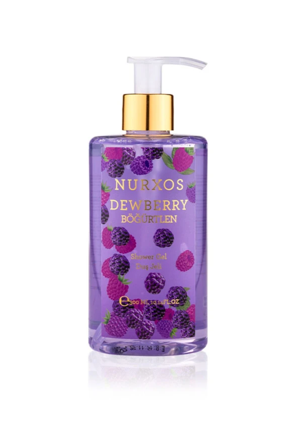 Nurxos Böğürtlen (Dewberry) Duş Jeli 300 ML – Meyvemsi Tatlı - 9226 ürün görseli 1