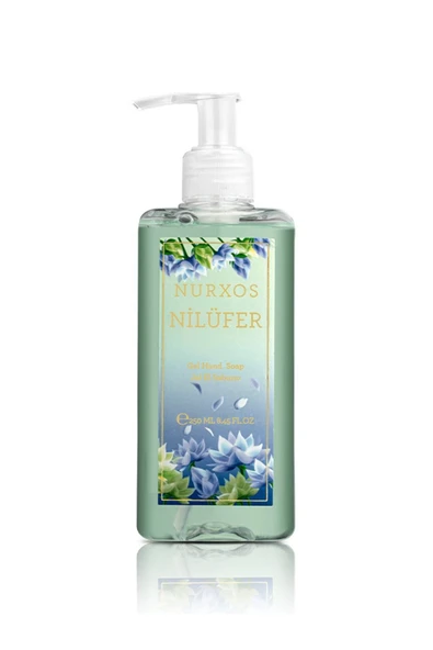 Nurxos Nilüfer Jel El Sabunu 250 ML – Aromatik Odunsu Parfümlü Sıvı Sabun - 9516 ürün görseli 1