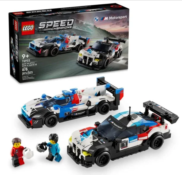 Lego Speed Champions 76922 BMW M4 GT3 ve BMW M Hybrid V8 ürün görseli 1