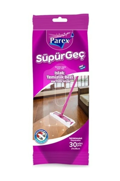Parex Süpürgeç 30'lu Islak Temizlik Bezi ürün görseli 1