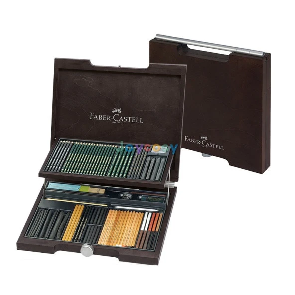Faber-Castell 112971 - Pitt Monokrom Ahşap Bavul, 86 Parça ürün görseli 1