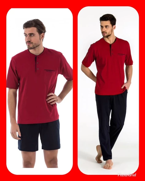 PİERRE CARDİN 5370 PİJAMA ŞORT 3 LÜ DAMAT ÇEYİZ SETİ ürün görseli 1