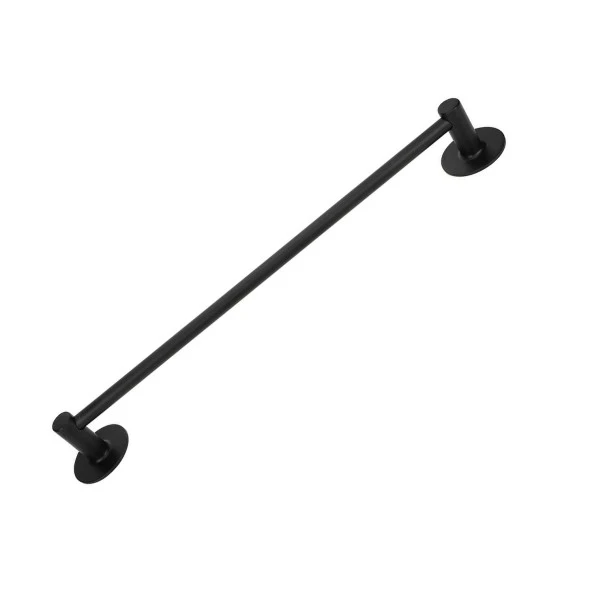Vidalı Askılık Havluluk Sağlam Askı Metal Siyah Bez Havlu Asma Askısı Aparatı 42 cm Banyo Lavabo ürün görseli 1