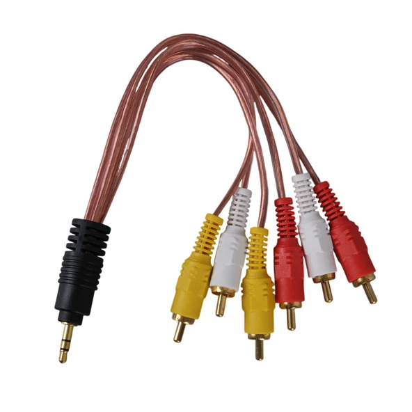 3.5 Mm Stereo Erkek -6 Tos Erkek 5+1 Ses Sistemi Kablosu ürün görseli 1