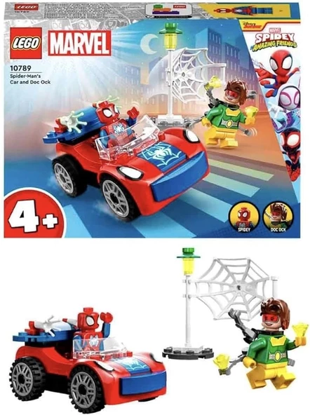 LEGO Marvel Örümcek Adam’ın Arabası ve Doktor Oktopus 10789-4 Yaş ve Üzeri Çocuklar İçin İki Minifigürlü Yaratıcı Oyunca ürün görseli 1