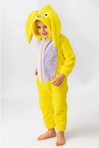 Welsoft Peluş Fermuarlı Kışlık Unisex Kız Erkek Bebek Uyku Tulumu Bebek Tulumu Çocuk Tulumu ürün görseli 1
