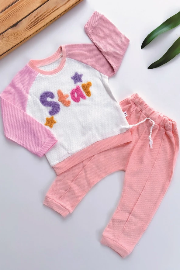 Kız Bebek Çocuk Takım Uzun Kollu Alt Üst Takım Bebek Giyim ürün görseli 1