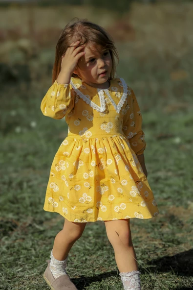 Bebek Kız Çocuk Doğum Günü Parti Düğün Elbise Astarlı Çocuk Giyim Bebek Giyim Kız ürün görseli 1