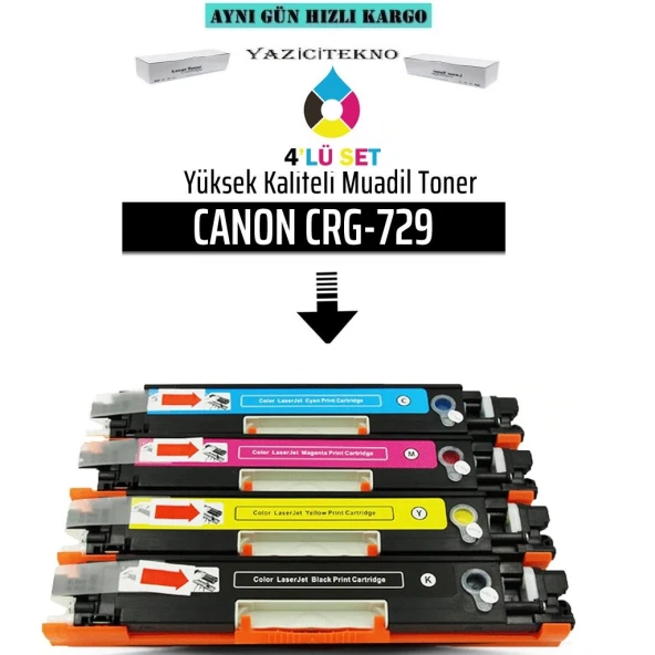 Yazicitekno Canon Crg-729 Muadil Takım Toner /Np/Lbp7010/Lbp7018 ürün görseli 1