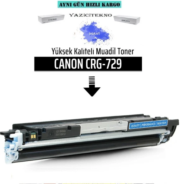 FOR Canon Crg-729 Mavi Muadil Toner /Wb/Lbp7010/Lbp7018 ürün görseli 1
