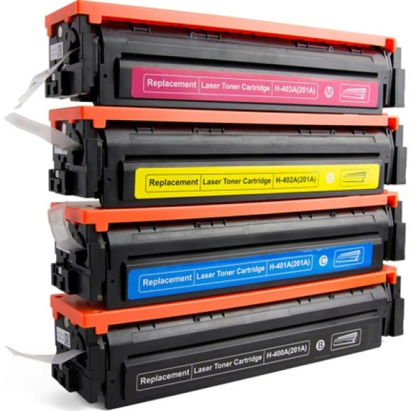 Hp Cf400A Muadil Takım Toner 4'Lü Set  201A  M252N  M252Dw ürün görseli 1